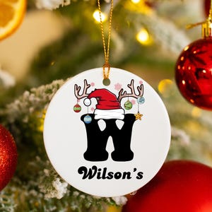 Family Christmas Name Ornaments, Funny Cute Year to Remember Commemorative Ornament, Major Notable Events Ornament, Merry Christmas Ornament