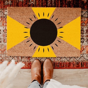 Mid Century Doormat, Welcome Mat, Mid Century Modern, Mid Century Modern Mat, Cool Gifts, Housewarming Gift, Minimalist Doormat, Home Decor