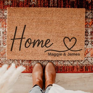 Felpudo personalizado, regalo de inauguración de la casa, regalo de boda, regalo para casa nueva, felpudo personalizado, regalo personalizado, felpudo de bienvenida, felpudo de bienvenida