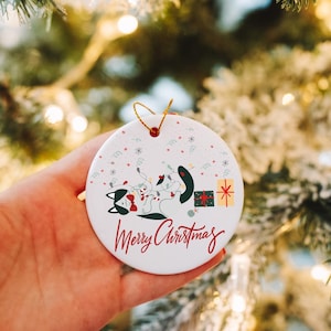 cat ornament, Funny Cute Year to Remember Commemorative Ornament, Major Notable Events Ornament, Merry Christmas Ornament,