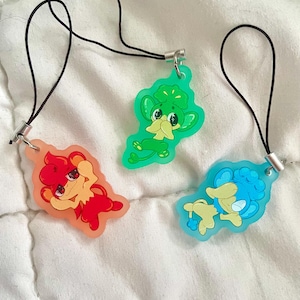 Elemental Monkey Phone Charms