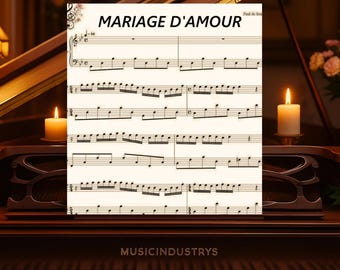 MARIAGE D&#39;AMOUR Piano sheets 6 pages digital download, printable music, music notes, classic music