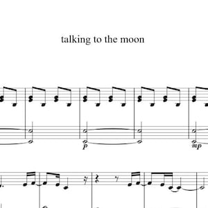 Parlando con la Luna Spartito per pianoforte: Livello intermedio (download digitale)