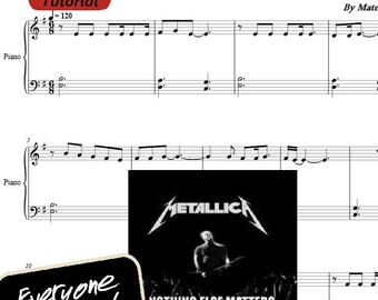 Nothing Else Matters sheetsdigital download, printable music, music notes,