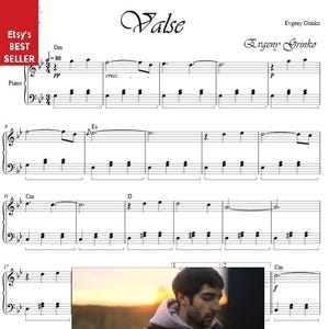Spartiti per pianoforte Valse: musica stampabile di livello intermedio (download digitale)