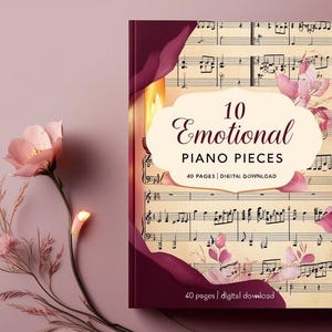 10 Emotional Piano Sheets: Classic Music Notes (Digital Download)