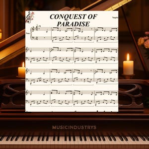 Conquest of Paradise Piano Sheet Music: Easy Piano Arrangement (Printable PDF, 3 Pages)