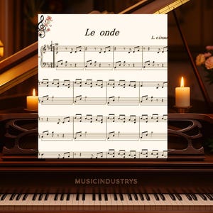 Le Onde Ludovico Einaudi Piano Sheet Music | Intermediate Level PDF | Ludovico Einaudi Printable Piano Sheets | Classical Modern Piano Score