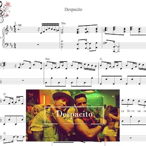 Despacito Piano Sheet Music: Beginner Classic (Digital Download)