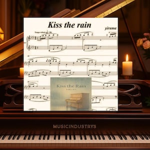 Yiruma Kiss The Rain Piano Sheet Music: Intermediate Level (Digital Download, 5 Pages)