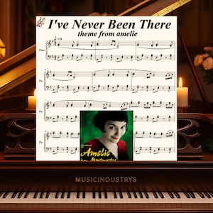 I&#39;ve Never Been There piano sheets 3 pages, Easy Piano , Printable Sheet, Instant Download beginner piano digital download