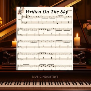 Max Richter - Written On The Sky - Piano Sheet Music (Printable Instant Download)
