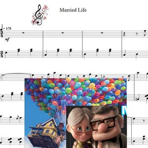 Married Life Piano Sheet Music: Up Movie Theme (Digital Download)