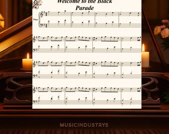 Partition piano Black Parade : niveau intermédiaire (téléchargement numérique, 5 pages)