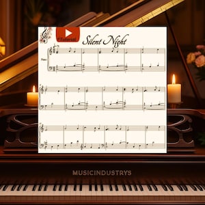 Silent Night Piano Sheet Music: Beginner Level (Digital Download)