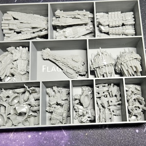 TI4 Thunder's Edge - Caja de nave gris - Solo archivo STL/MF3 --- con rotulación independiente opcional