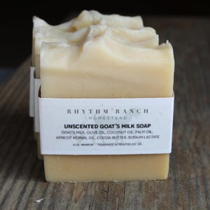 Einfach natürliche nicht parfümierte Ziegenmilchseife