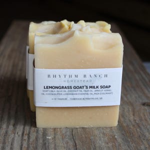 Einfach natürliche Lemongrass-Ziegenmilchseife