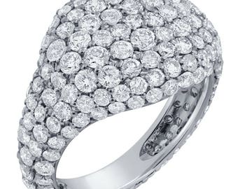 2ctw Pinky Ring With Natural Diamonds