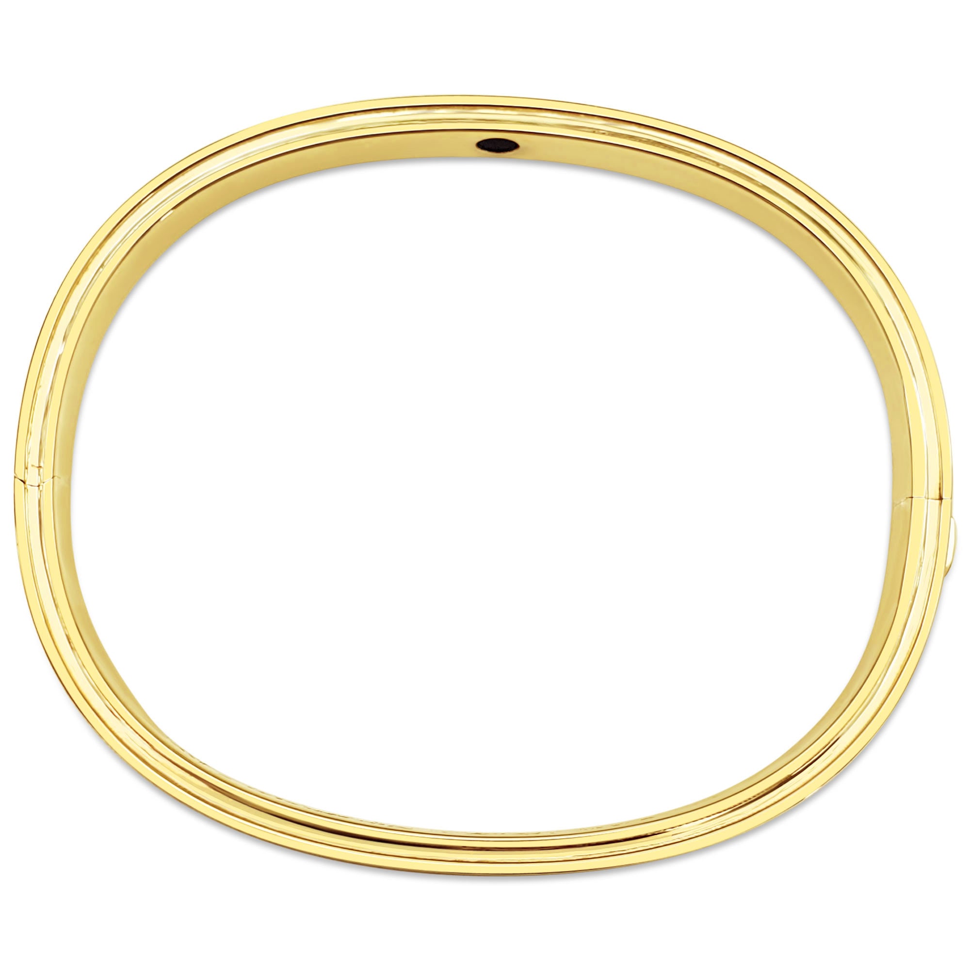 Classy and Unique Women's 14k Yellow Gold Bangle With Clasp Classy and Unique Women's 14k Yellow Gold Bangle With Clasp