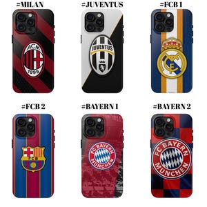 Funda rígida de fútbol personalizada para teléfono, regalo para aficionados al fútbol, iPhone 16, 15, 14, 13 Pro Max, Pixel 9, 8, 7, Samsung S24, S23, S22, S21 y S20.