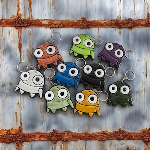R.E.P.O. Robot Wood/Resin Keychains | Laser Cut Chaos with Resin Shine | Too Cute to Malfunction