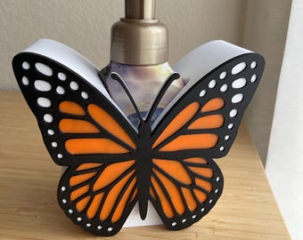 Butterfly Foaming Soap Holder for Bathroom and Sink Decor
