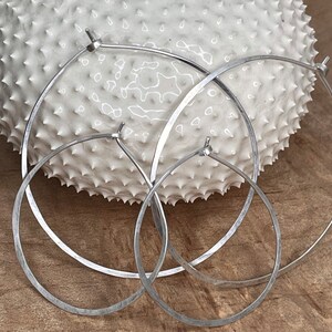 Thin Wire Hoops image 1