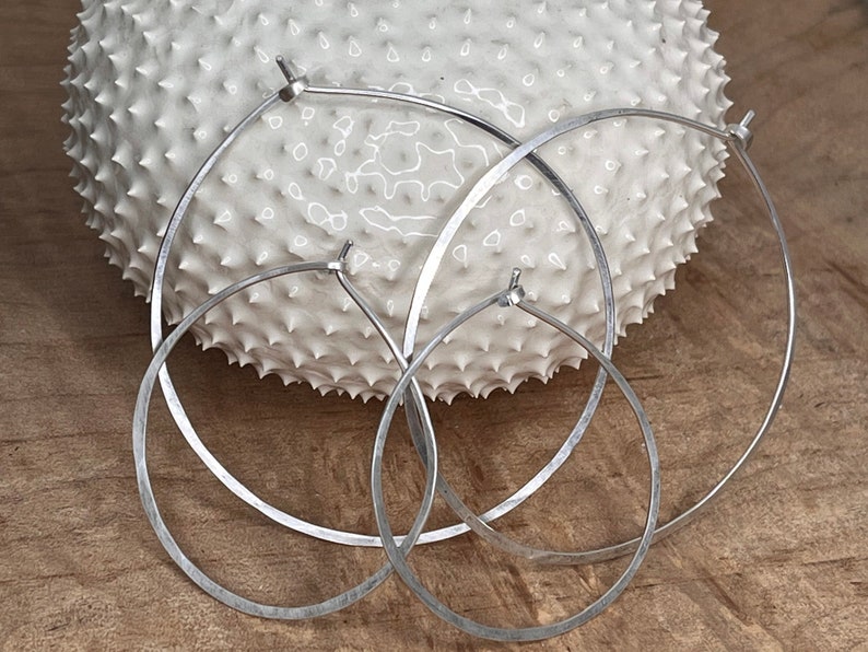 Thin Wire Hoops image 1