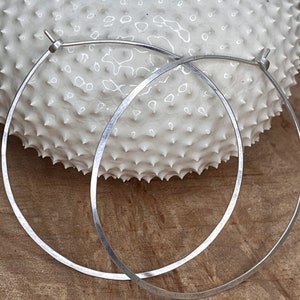 Thin Wire Hoops image 2