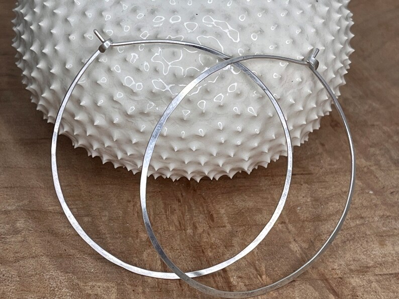 Thin Wire Hoops image 2