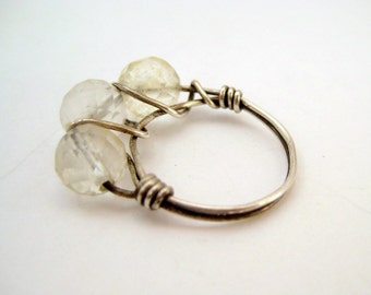 Oxidized Sterling Silver Citrine Ring