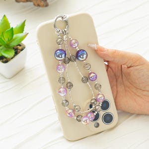 Dreamful  Beaded Phone Charm,Camera Strap,Phone Chain,Key Chain,Bag Charm,Summer Gift