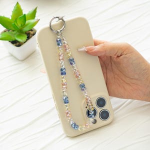Phone Strap,Crystal Beaded Phone Charm,Phone Chain,Key Chain,Bag Charm
