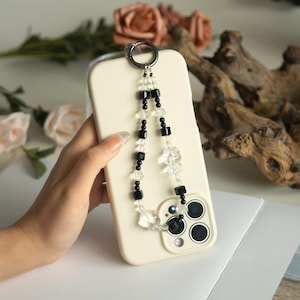 Cute Teddy Bear Glass Beaded Phone Charm,Y2K,Phone Chain,Key Chain,Bag Charm,Friendship Gift,Birthday Gift,Cell Phone Charm