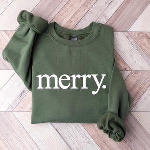 Merry Christmas Sweatshirt: Holiday Outfit for Women