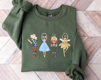 Nutcracker Sweatshirt, Christmas Sweater, Nutcracker Ballet Shirt, Sugar Plum Fairy Shirt, Xmas Sweatshirt, Christmas Gift