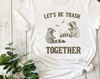 Retro T-shirt wasbeer, T-shirt Sarcastic Trash Panda