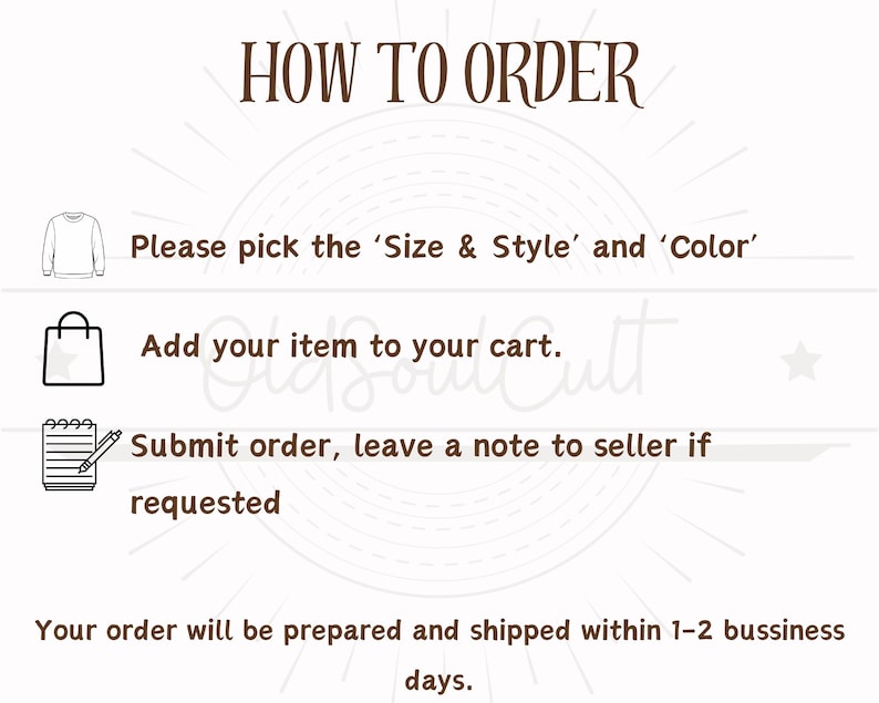 a sign that says how to order