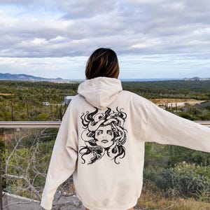 Medusa Snake Face Hoodie, Greek Mythology Hoodie, Snakes Head Witch Hoodie, Mythology Hoodie, Witchy Woman Hoodie, Aesthetic Hoodie