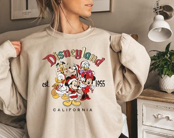 Mickey en vrienden kersttrui, Disney kersttrui, Minnie Christmas, Disney vakantieshirt, shirt kerstfeest