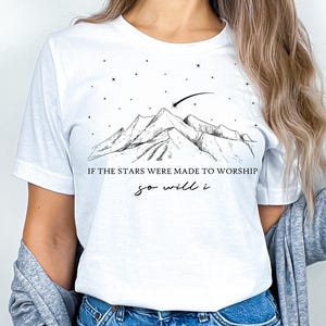 If The Stars Were Made To Worship Shirt, Women Christian Gifs, Christian Shirt, Faith Shirt, Bible Verse