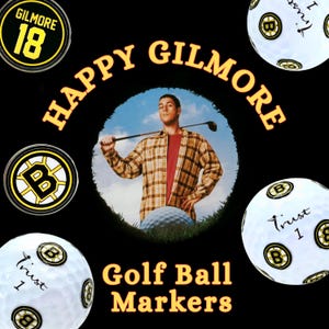 Golf Ball Markers | Happy Ball Stamps using UV Ink Transfers | Unique Golf Gifts for Men, Women, and Kid Golfers.