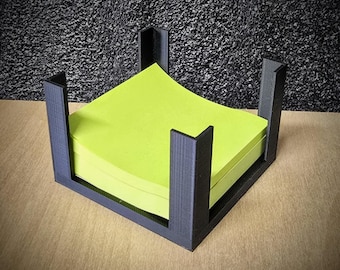 Sticky Note Holder – 3D Printed Desk Organizer for Post-it Notes | Minimalist Office Accessory & Gift