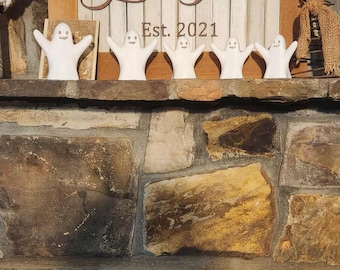 Ghost Family Tealight Holder Set - 3D Printed Halloween Decor