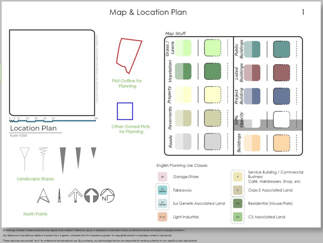 Layout Stuff Sketchup Layout Map Stuff Scrapbook - Etsy New Zealand