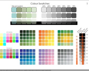 SketchUp LayOut Colour/Color Swatches Scrapbook