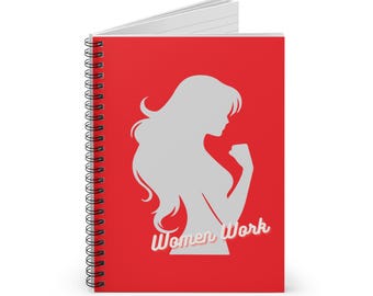 Women Work Spiral - Red