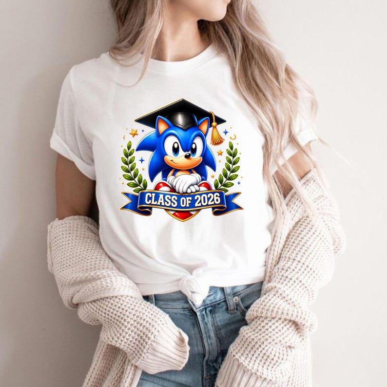 Sonic Graduation PNG Image, Cute Hedgehog Clipart, Cartoon Graduation ...