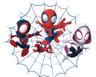 Spidey and His Amazing Friends Birthday PNG, Spidey Clipart PNG JPG, Spidey Sublimation Design, Instant Download
